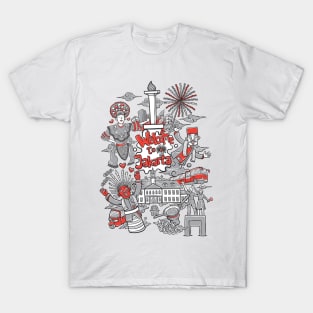 welcome to jakarta cartoon illustration T-Shirt